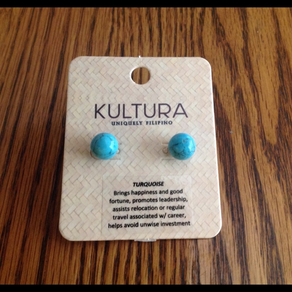 Turquoise Stud Lucky charms Fashion earrings
